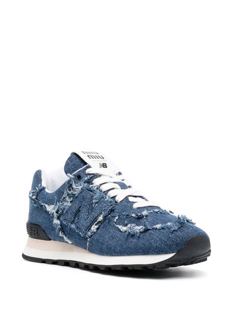 new balance 574 x miu miu denim sneakers|new balance 574.